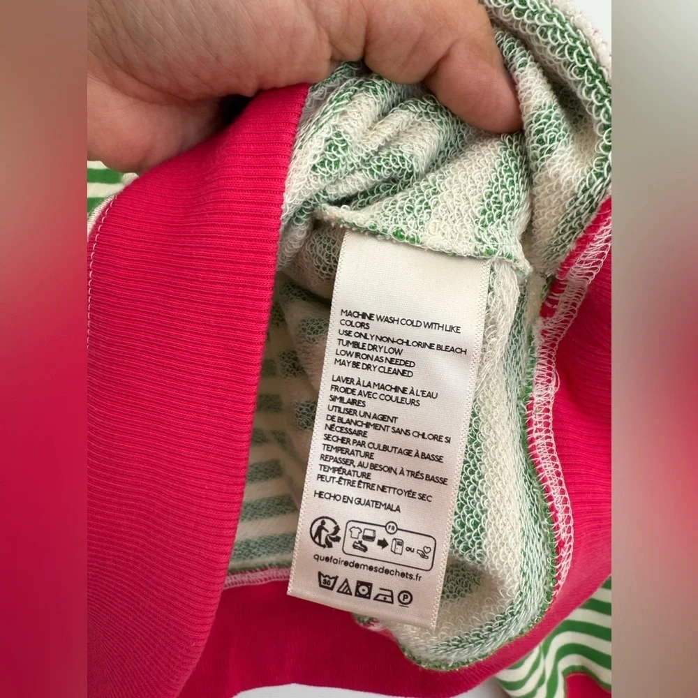 NWOT free people Classic Striped Oversized Crewneck - Picture 7 of 11